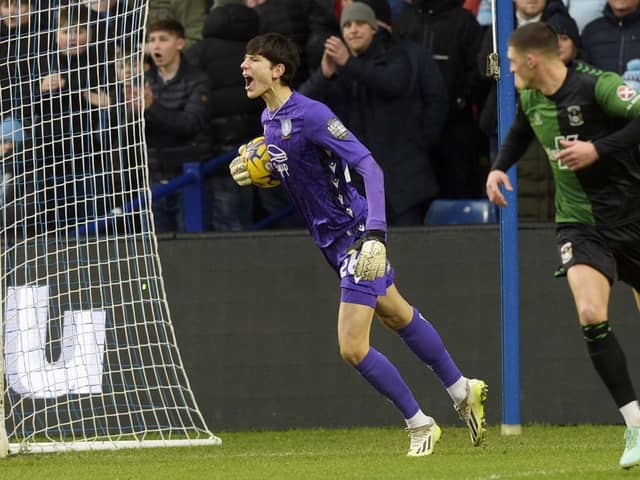James Beadle made his debut between the sticks for Sheffield Wednesday. Image: Steve Ellis