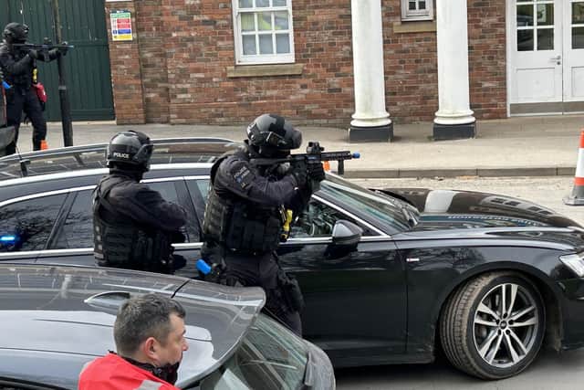 North Yorkshire Police has revealed why gunfire was heard and armed police were deployed at York Racecourse. It was part of a pre-planned exercise led by the Home Office. Photo: North Yorkshire Police