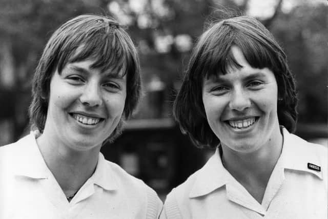 Sisterly love: the Powell twins, Jill and Jane, pictured in 1979. Photo by Keystone/Getty Images.