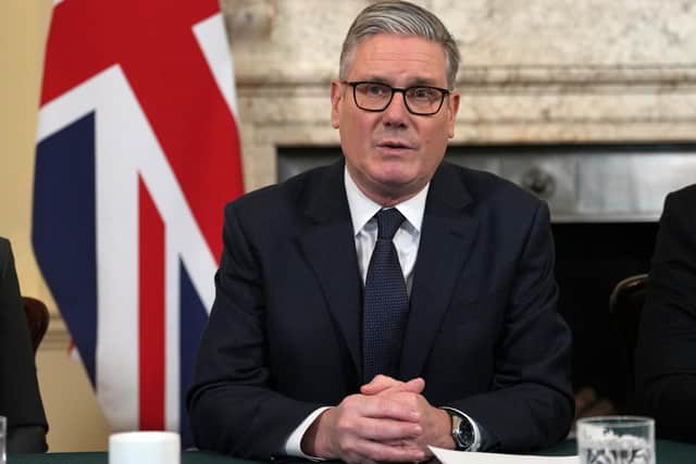 Prime Minister Sir Keir Starmer delivers remarks at the top of the weekly Cabinet meeting. PIC: Kin Cheung/PA Wire