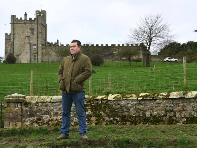 Andrew Barker, who is Clerk of the Course for Bedale Point to Point Races at Hornby Castle.