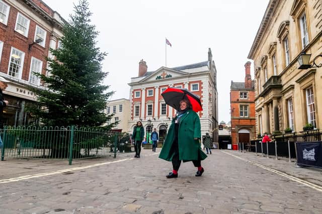 Sarah Cowling, York historian, storyteller and Blue Badge Guide, has set up a new attraction, the 'York Christmas Walking Tour'. Picture: James Hardisty.