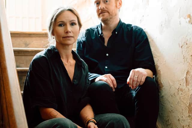 Nina Persson and James Yorkshton. Picture: Sian Adler
