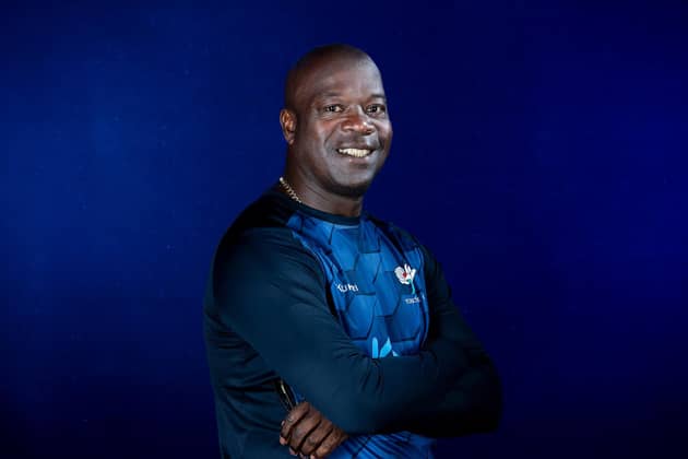 Ottis Gibson, the Yorkshire head coach, hopes to have something to smile about at Wantage Road. Picture by Allan McKenzie/SWpix.com