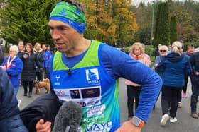 Kevin Sinfield recently ran seven ultra marathons in a week, raising £2.7m for MND charities.  PIC: Frank Reid