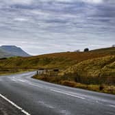 The Road from Hawes to Ingleton with Ingleborough looming. NFU Mutual, the Department for Transport and vulnerable road user groups have renewed calls to respect rural roads to reduce the annual toll of fatalities.