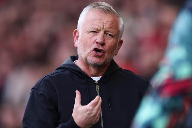 INTERESTED. Chris Wilder (Image Jake Youle / Sportimage)