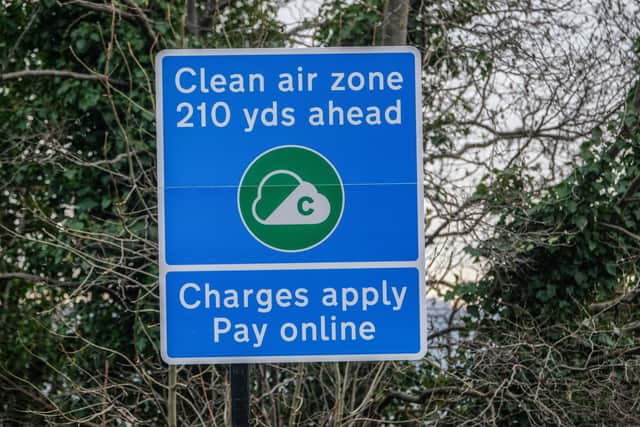 In Yorkshire clean air zones are in force in Sheffield and Bradford.
