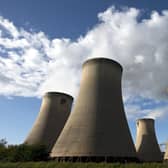 A view of the cooling towers of the Drax coal-fired power station near Selby