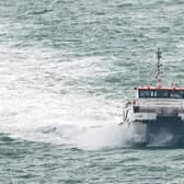 A group of people thought to be migrants are brought in to Dover, Kent, by a Border Force vessel following a small boat incident in the Channel. PIC: Gareth Fuller/PA Wire