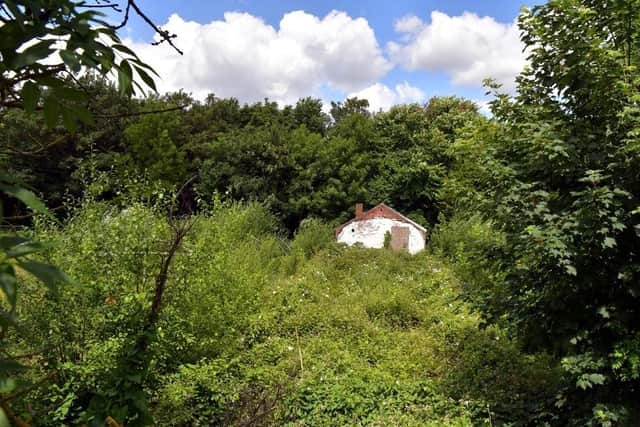 The old Hirst Wood Nursery site is derelict and overgrown
