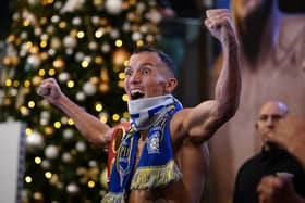 Leeds, UK: Josh Warrington defends his IBF Featherweight Title tonight. Picture: Dave Thompson/Matchroom Boxing.