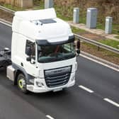 One of National Highways’ Operation Tramline HGVs