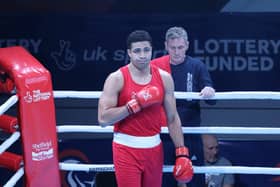 Delicious Orie of Great Britain reacts after defeat to Nelvie Tiafack at the World Boxing Cup GB Open Sheffield 2024 (Picture: Andy Chubb/World Boxing)