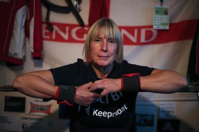 Kelly Clark, 54, of Rotherham, who worked her way off a cocktail of drugs, and lost weight taking up powerlifting