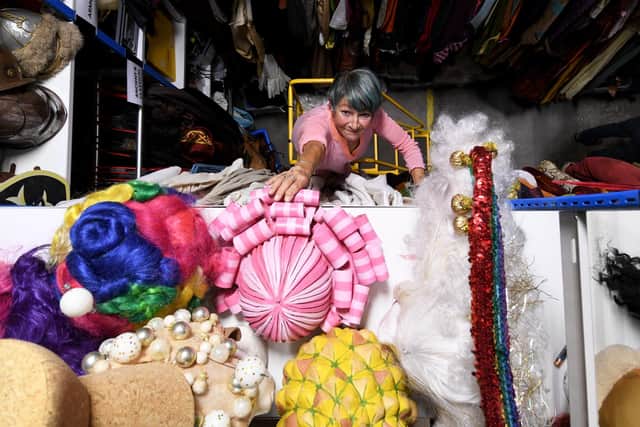 York Theatre Royal costume, prop and furniture sale Pauline Rourke Costume Hire Supervisor pictured in the store at Osbaldwick Link Road
York Picture taken by Yorkshire Post Photographer Simon Hulme