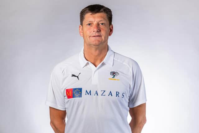 Martyn Moxon, pictured at the Yorkshire media day in 2019. Picture by Alex Whitehead/SWpix.com
