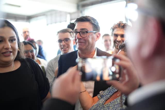 Newly confirmed Labour Party leader Andy Burnham after speaking with local stakeholders and party supporters. PIC: Gareth Fuller/PA Wire