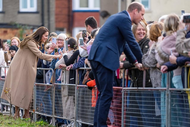 The Prince and Princess of Wales attend The Street In Scarborough.
