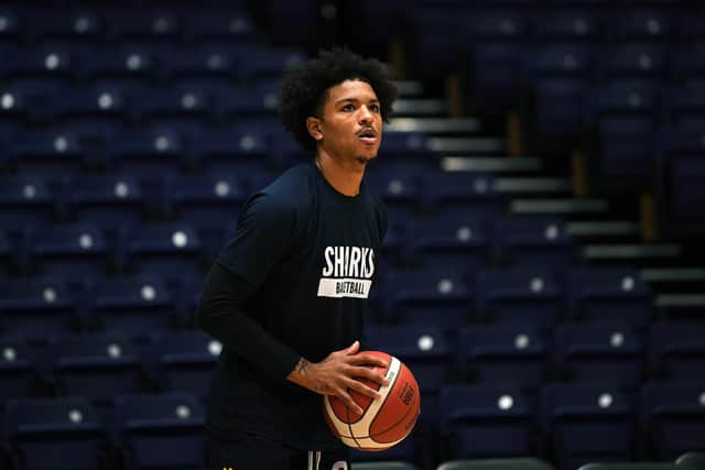 Sheffield Sharks' recent signing Prentiss Nixon warming up for a game (Picture: Jonathan Gawthorpe)