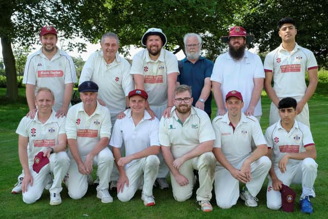 Team members of Cawood Cricket Club. Image: Mike Cowling
