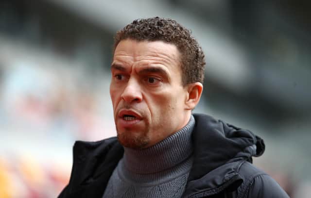 Barnsley manager Valerien Ismael looks on before the Sky Bet Championship match between Brentford and Barnsley at Brentford Community Stadium on February 14, 2021.