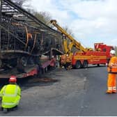 The A1M northbound between J34 Blyth and J35 Wadworth J35 was closed due to the recover of a burnt-out lorry which kept reigniting.