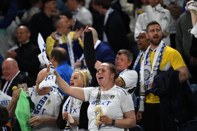 FAN FARE: Leeds United supporters get behind their team