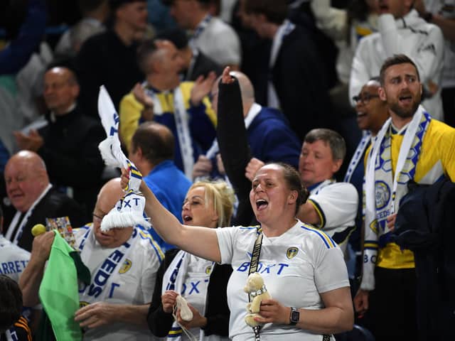 FAN FARE: Leeds United supporters get behind their team
