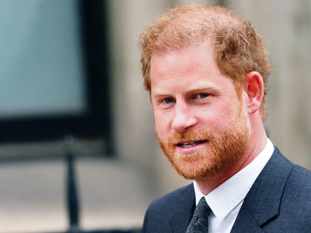 The Duke of Sussex who has withdrawn his libel claim against Associated Newspapers, the publisher of the Mail on Sunday, a spokesperson for the company said. Photo credit: Victoria Jones/PA Wire