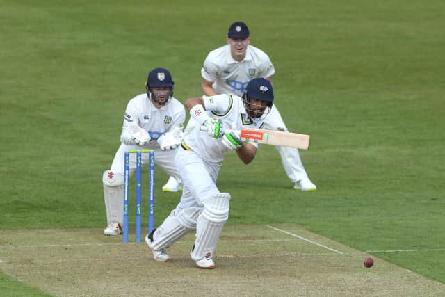Shan Masood made his first hundred for Yorkshire on day one in Cardiff. Photo by Stu Forster/Getty Images.