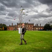 Wentworth Woodhouse in Rotherham, held a tree planting ceremony after receiving one of the sapling from The Tree of Trees, the spectacular 21-metre sculpture featuring 350 British trees which was erected outside Buckingham Palace for the Queen's Platinum Jubilee celebrations in June.