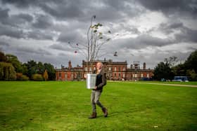 Wentworth Woodhouse in Rotherham, held a tree planting ceremony after receiving one of the sapling from The Tree of Trees, the spectacular 21-metre sculpture featuring 350 British trees which was erected outside Buckingham Palace for the Queen's Platinum Jubilee celebrations in June.