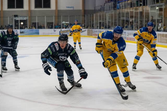 SAME AGAIN PLEASE: Leeds Knights thrashed Bristol Pitbulls 7-1 the first time the teams met in November at Elland Road. Picture courtesy of Oliver Portamento.