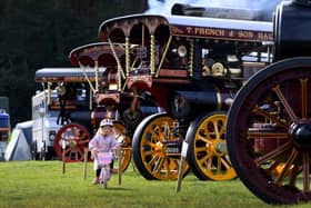 Iris Ward aged 4 from Upper Denby rides her bike at the Scampston Traction Engine Rally at Scampston Hall & Walled Garden, Scampston, Malton
Picture taken by Yorkshire Post Photographer Simon Hulme 2nd September 2023