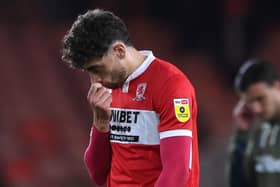 Dejected Middlesbrough player Matt Crooks scored but couldn't help them slipping to defeat at Blackburn (Picture: Stu Forster/Getty Images)