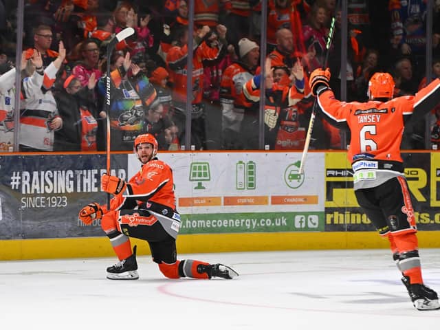 SIDELINED: Sheffield Steelers' captain Robert Dowd missed the second game at Belfast Giants. Picture: Dean Woolley/Steelers Media.