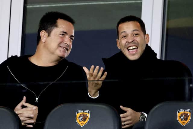 BACKING: Hull City owner/chairman Acun Ilicali (left) has invested heavily to support Liam Rosenior