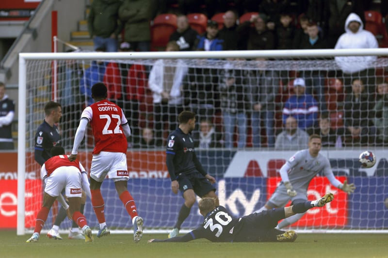 Got the ball rolling for Rotherham in their thumping win over Blackburn with a stunning half-volley just 31 seconds into the game.