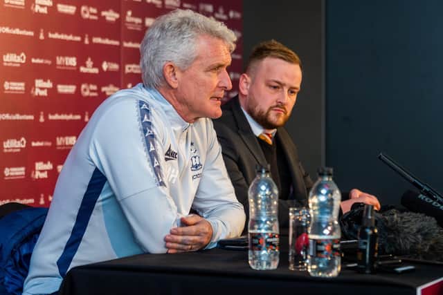 PLATFORM: Manager Mark Hughes (left) and chief executive Ryan Sparks revamped the Bradford City in the last two transfer windows