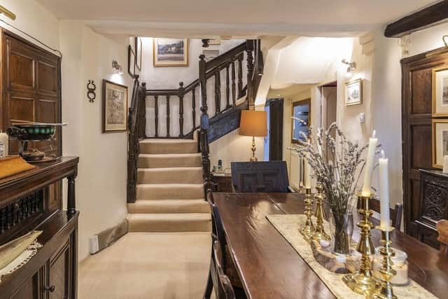Grange Hall's staircase dates from its origins. (Pic credit: Leightons Estate Agency)