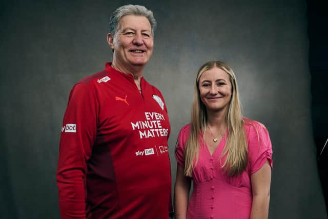 The Mortons, Ellie and Dennis, who are promoting Every Minute Matters after their life-saving CPR experience.