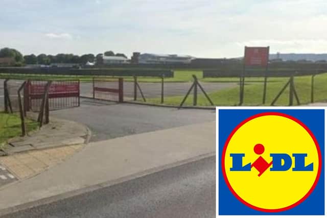 Land owned by Redcar Racecourse which will be turned into a LIDL