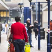 Shoppers in Dewsbury town centre in 2022. PIC: Jim Fitton