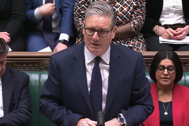Prime Minister Sir Keir Starmer speaking during Prime Minister's Questions. PIC: House of Commons/UK Parliament/PA Wire