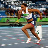 Jessica Ennis-Hill of Team GB competes in the Women's Heptathlon 800m at the Rio 2016 Olympic Games.  (Pic credit: Ian Walton / Getty Images)
