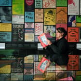 Animated Activism: Women Empowered, a new exhibition at the Treasures of the Brotherton Gallery, University of Leeds celebrates the creativity and resilience of two pioneering women's organisations. Curator Sarah Prescott with some of the exhibits. Picture: Jonathan Gawthorpe
