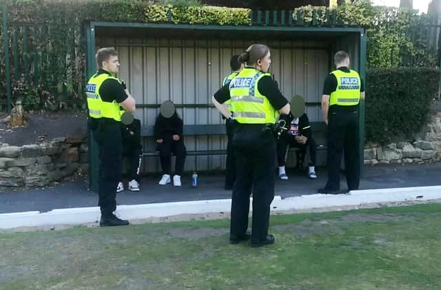 A group of bowling club volunteers who set up a sting to catch young vandals on CCTV have been told off by police - for filming the youngsters without permission
