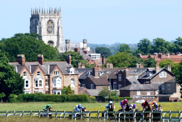 A steward at Beverley Racecourse was given a shock by a lightning strike this weekend. Picture: Getty Images