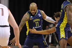 Rodney Glasgow Jnr in action against London Lions in the Sheffield Sharks season-opener (Picture: Dean Atkins)